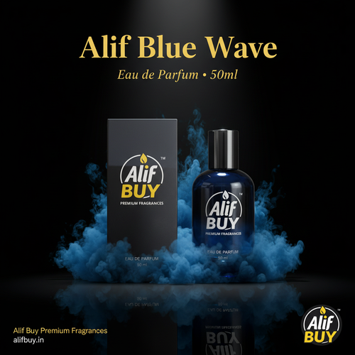 Alif Blue Wave Perfume Poster