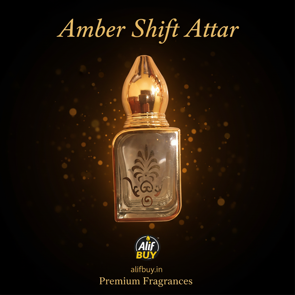 Amber Shift Attar Poster