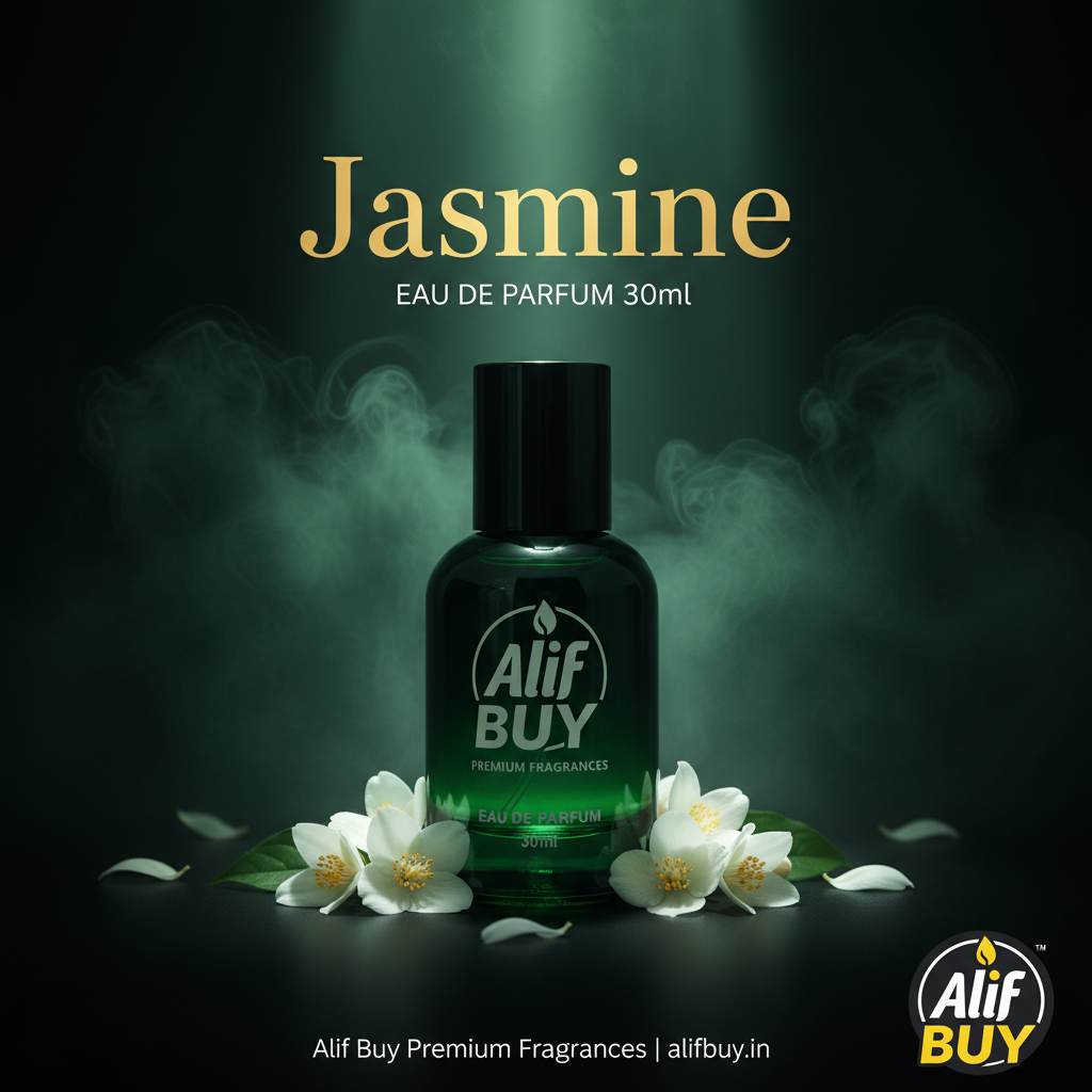 Jasmine Perfume 30ml – Black & Emerald Green