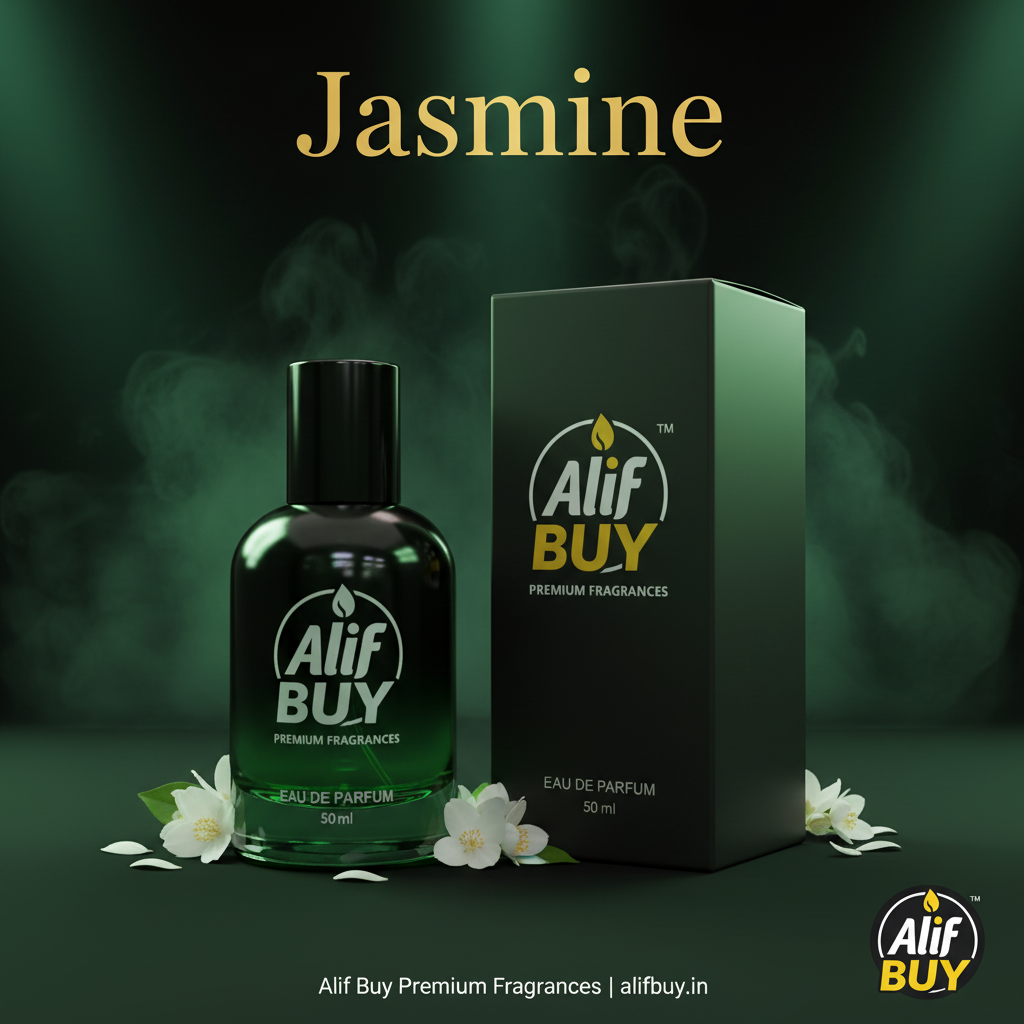 Jasmine Perfume – Black & Emerald Green