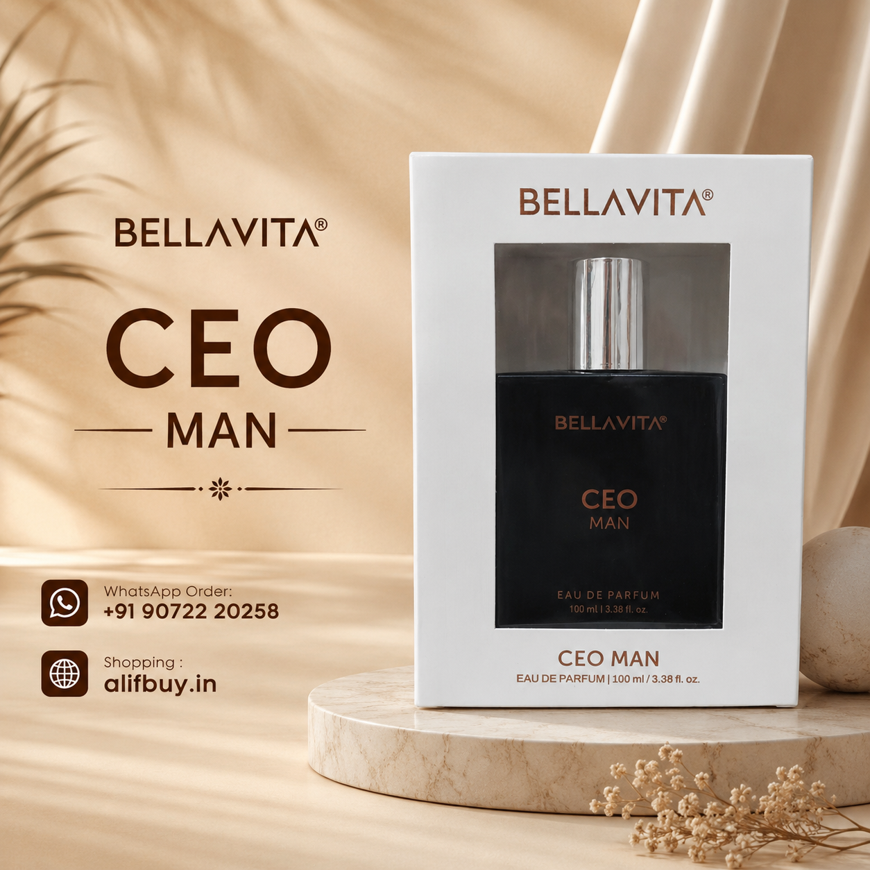 Bellavita CEO MAN Eau De Parfum – 100ml