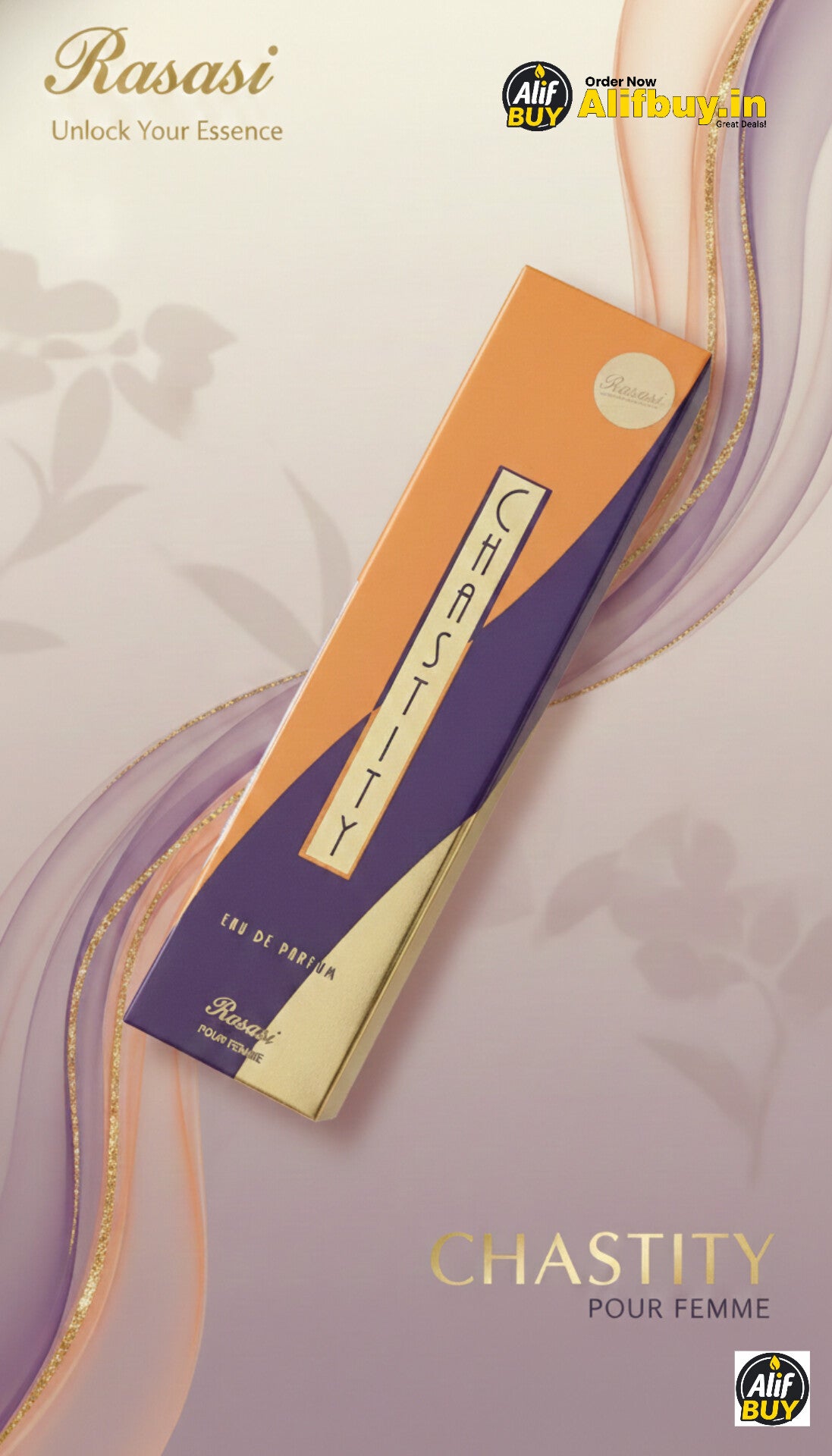 Rasasi Chastity Eau De Parfum for Women – Floral Fruity Perfume