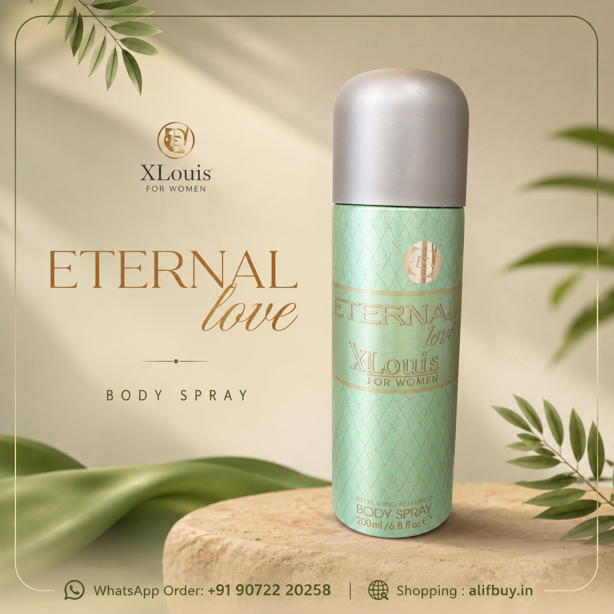 Eternal Love XLouis for Women Refreshing Perfumed Body Spray 200 mle
