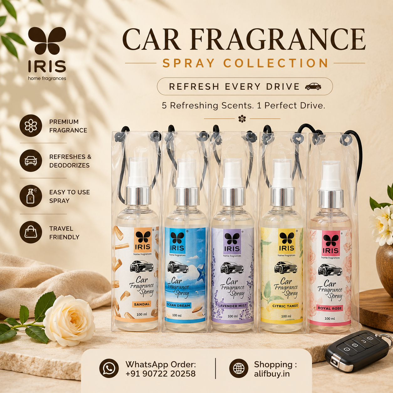 IRIS Car Fragrance Spray