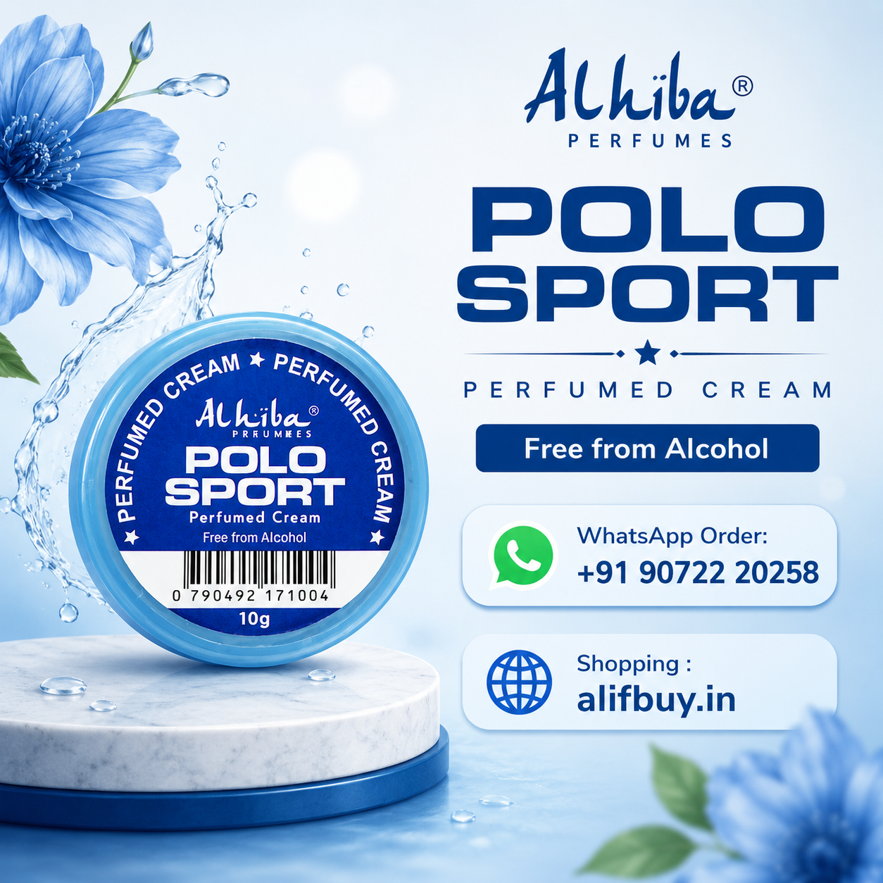 Alhiba Polo Sport Perfumed Cream