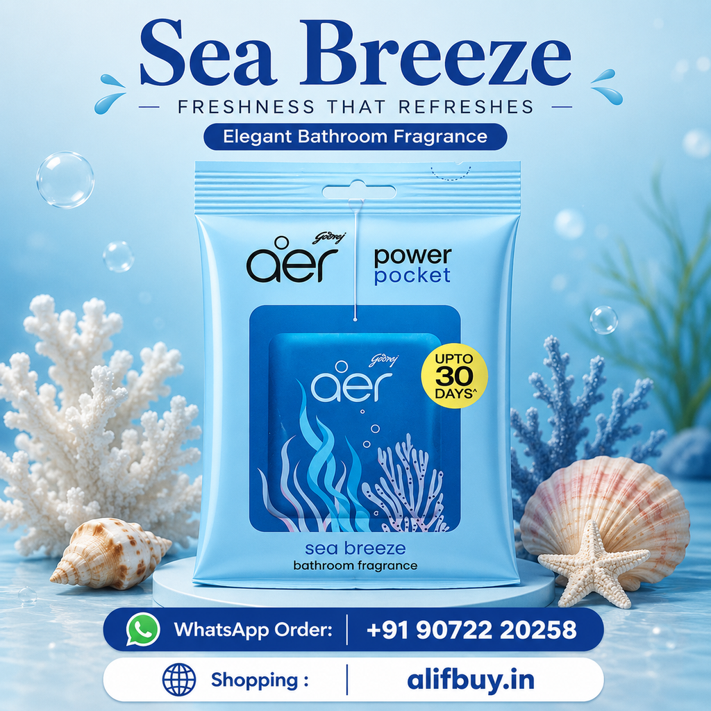 Godrej aer Powder Pocket 
Cool & Refreshing Bathroom Fragrance