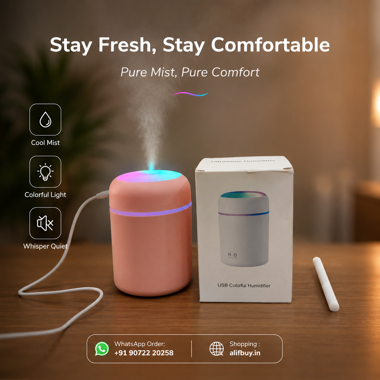 USB Colourful Humidifier