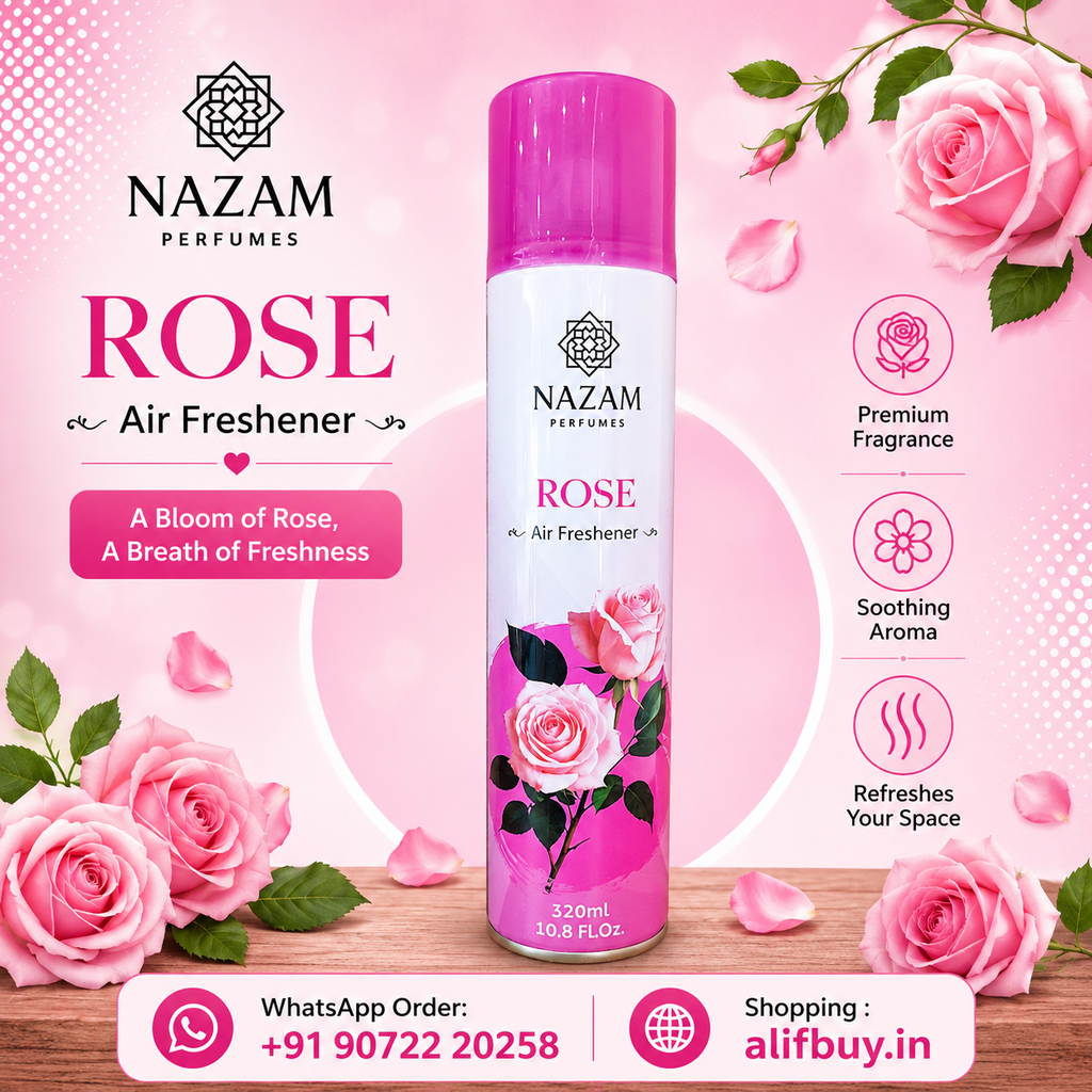 Nazam Perfumes - Air Freshner Rose 320ml
