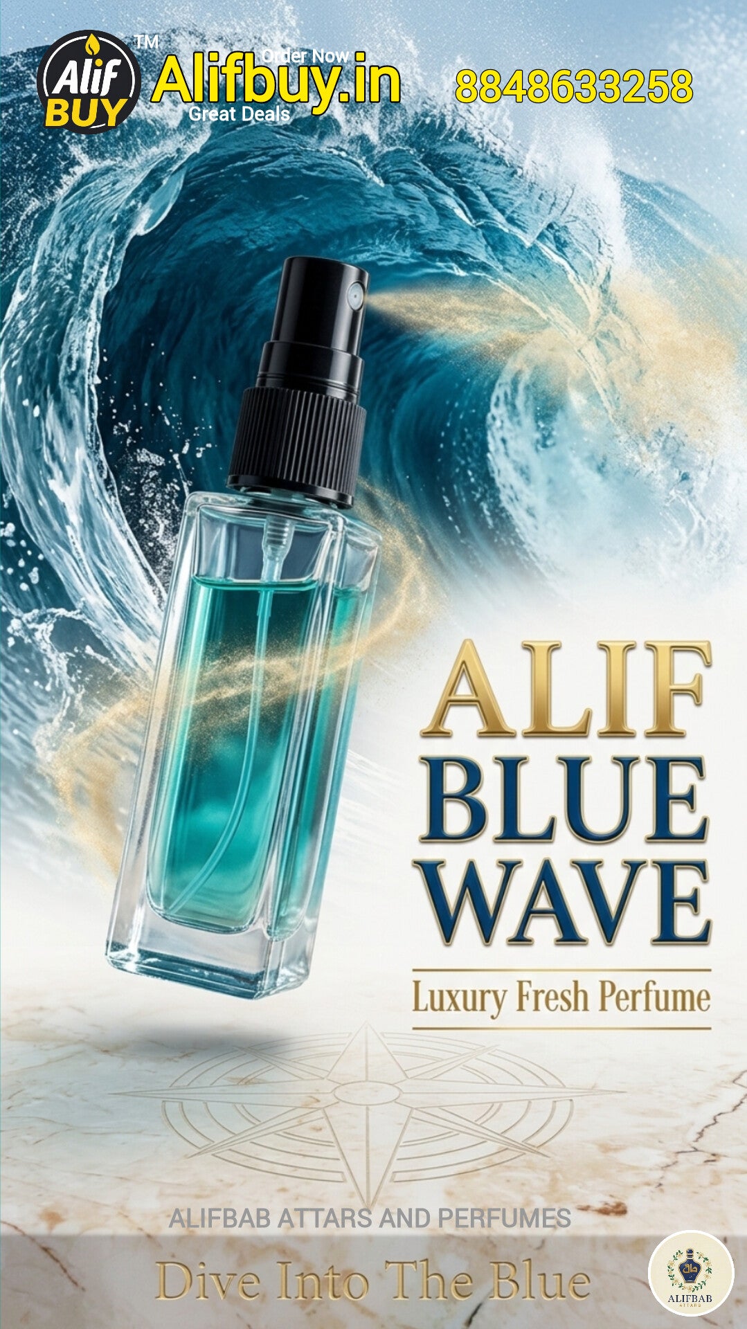 Alif Blue Wave – Luxury Fresh Perfume