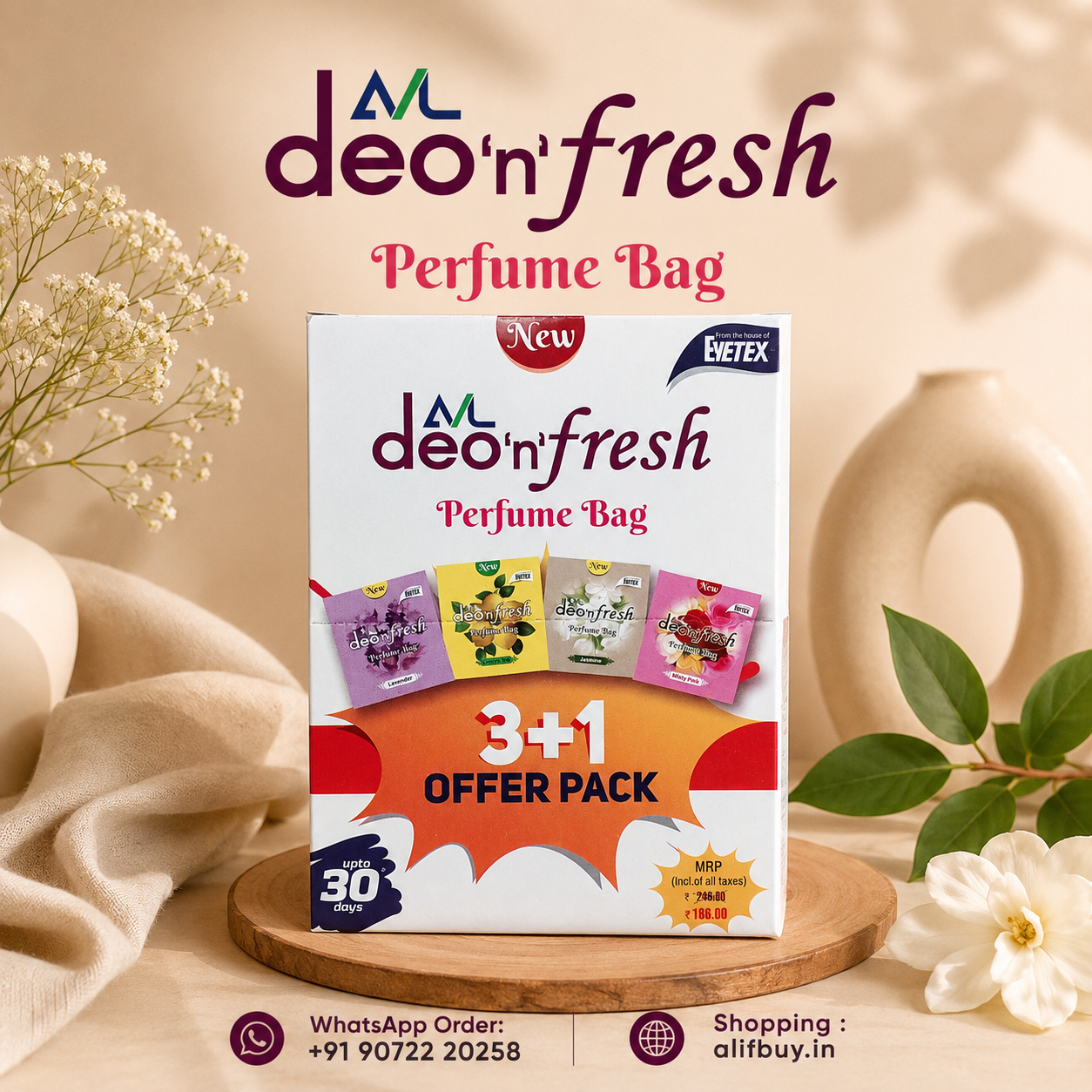 Deo n fresh Perfume Bag