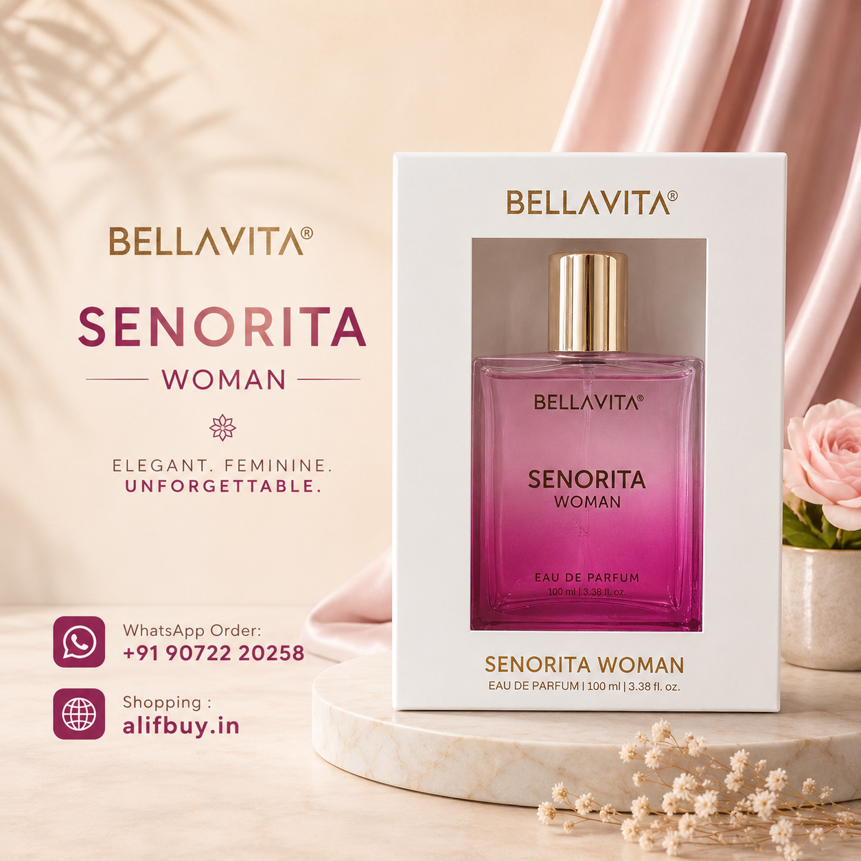 Bellavita SENORITA WOMEN Eau De Parfum – 100ml