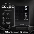 Sapil Solid Black Eau De Toilette for Men – (100ml)