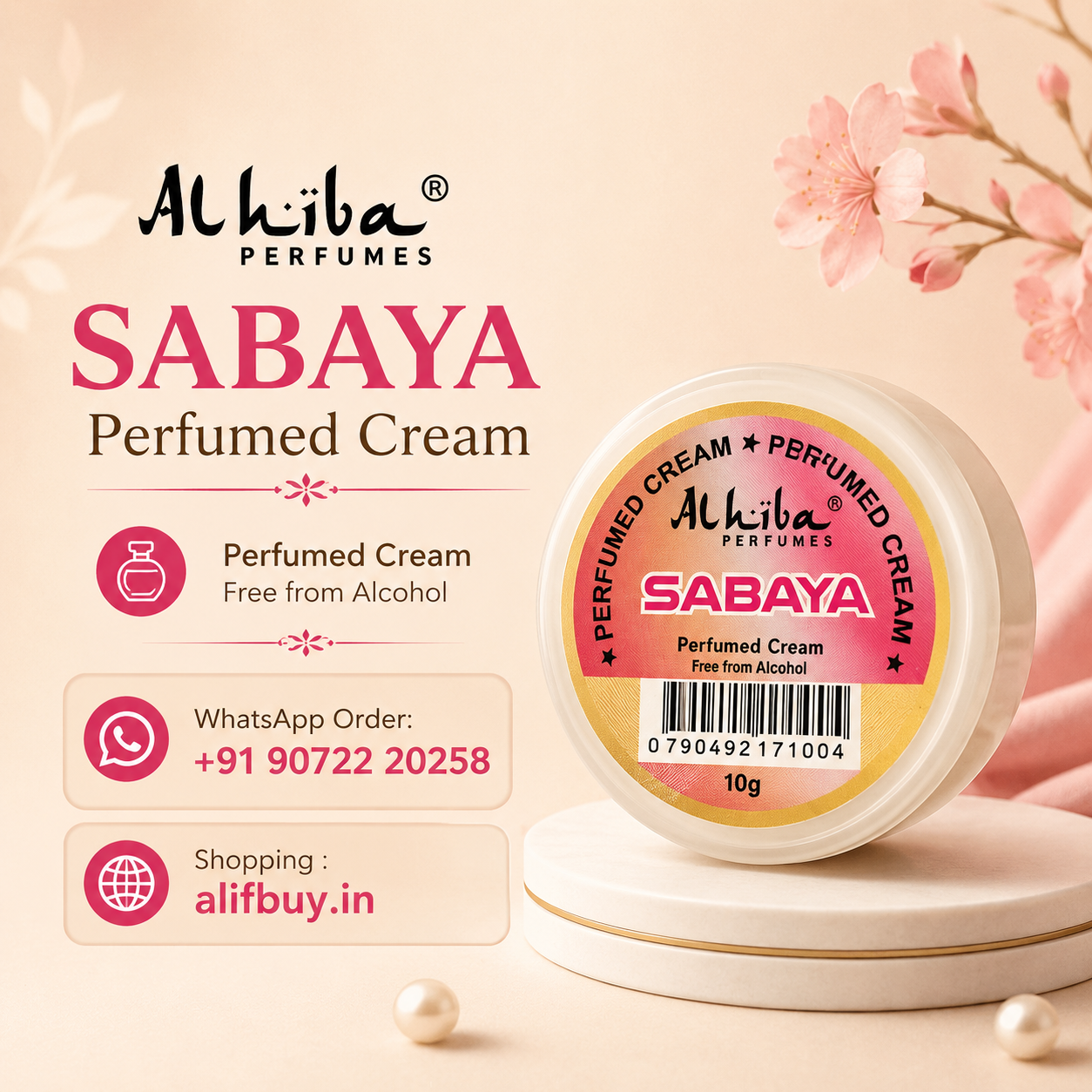 Alhiba Sabaya Perfumed Cream