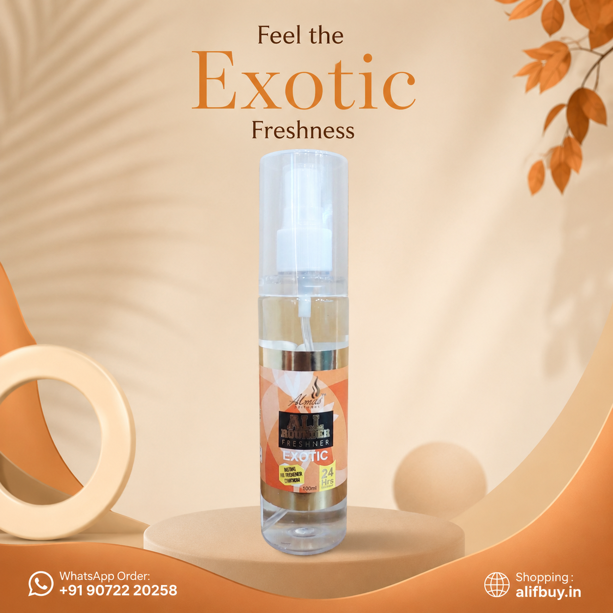 Almas Perfumes All Rounder Freshner Exotic 100ml