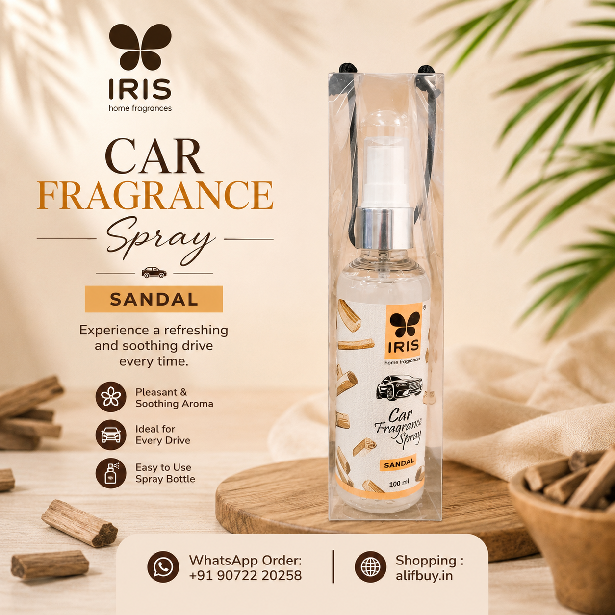 IRIS Car Fragrance Spray