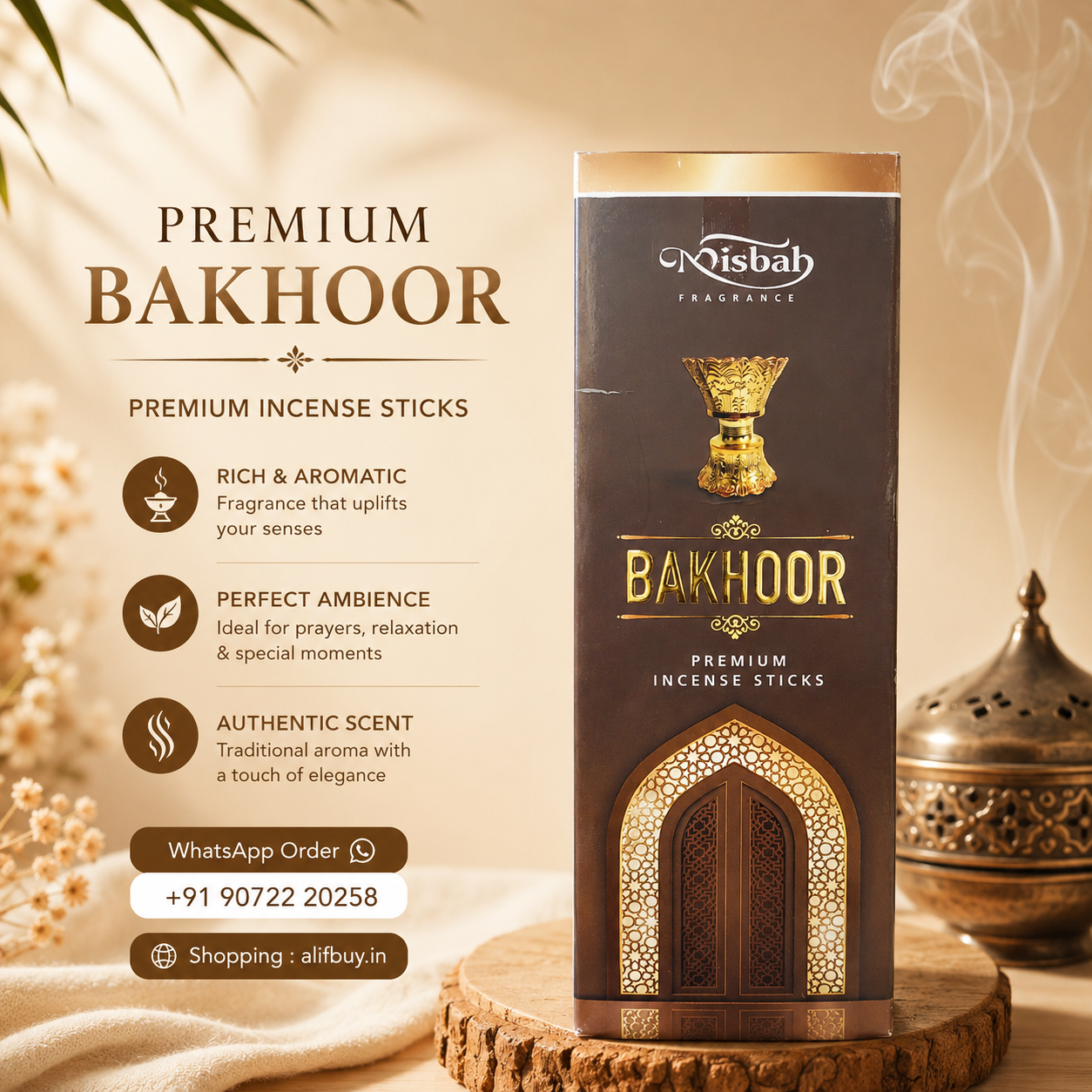 Bakhoor Premium Incense | Misbah Fragrance