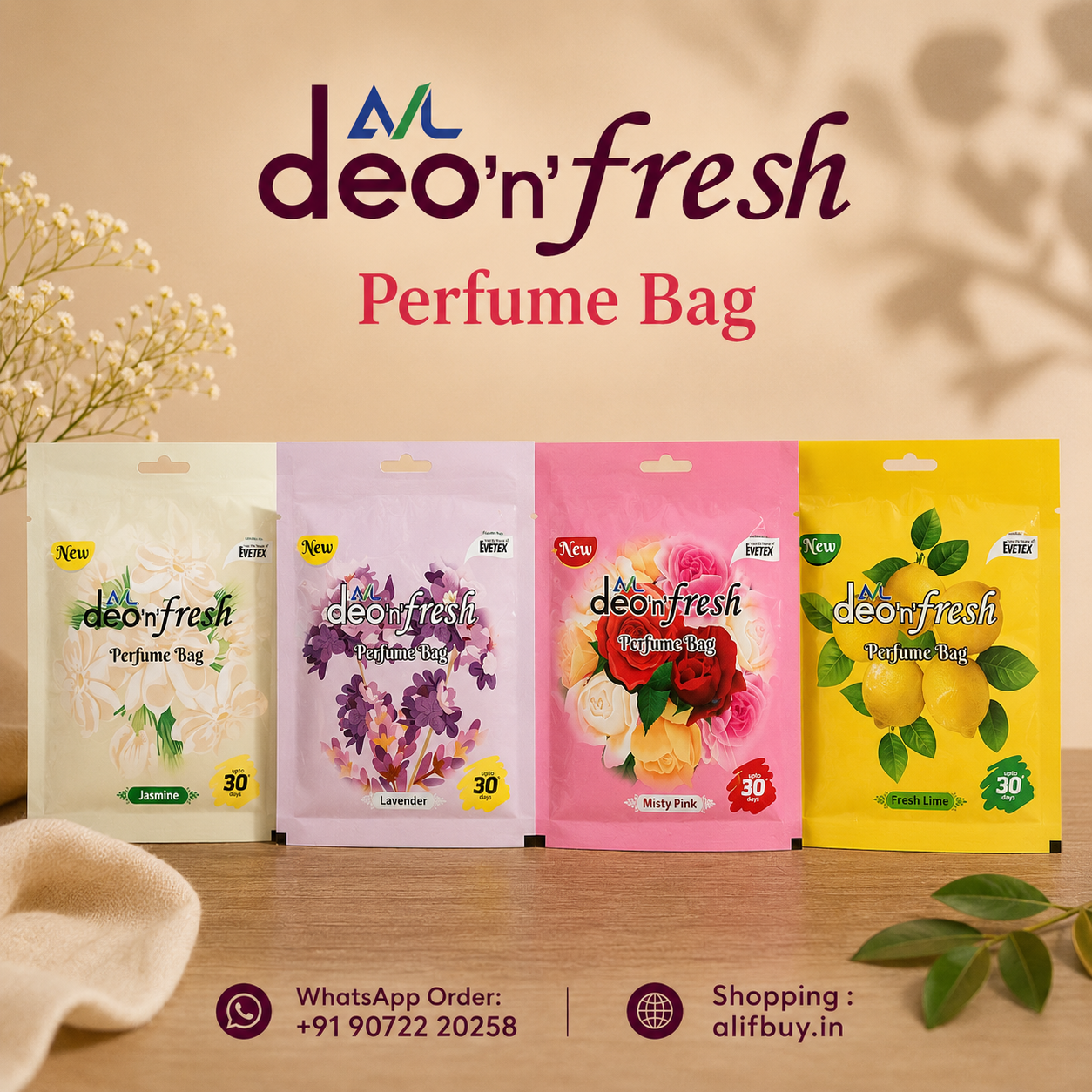 Deo n fresh Perfume Bag
