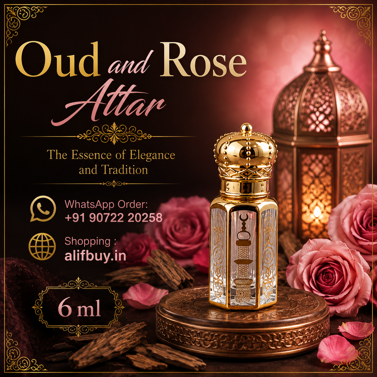 Oud and Rose Attar