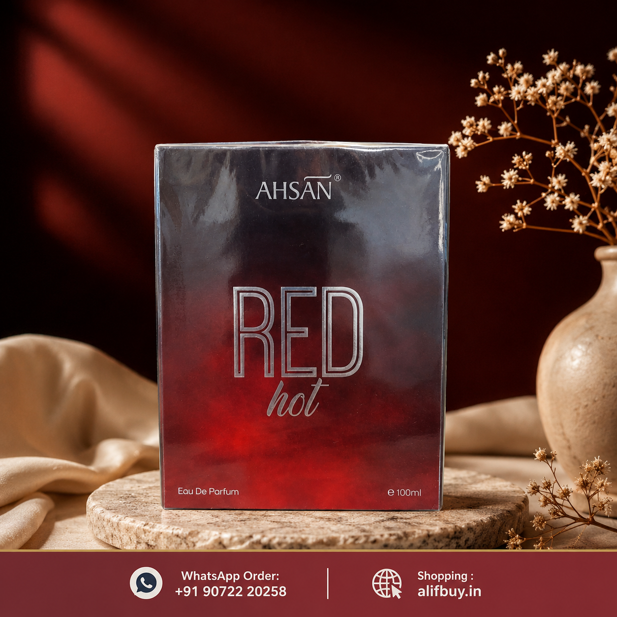 Ahsan RED hot De Parfum – 100mle