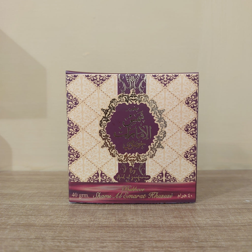 Bukhoor Shams Al Emarath Khususi 40g Premium Bakhoor Incense