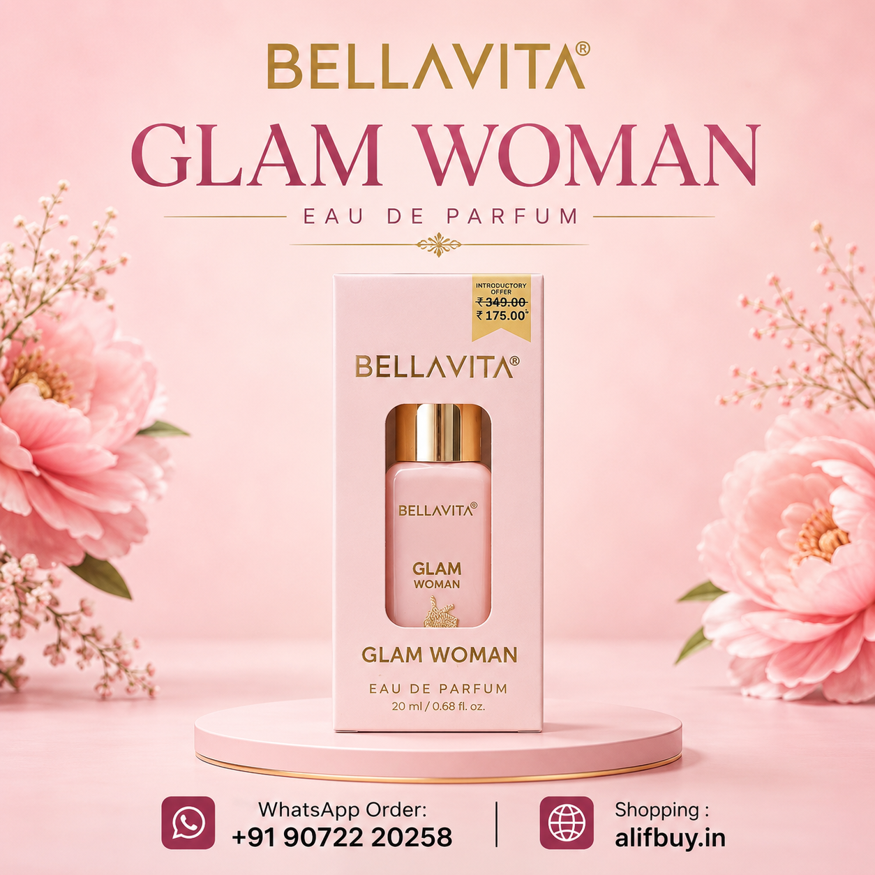 Bellavita Glam Woman Eau De Parfum 20 ml