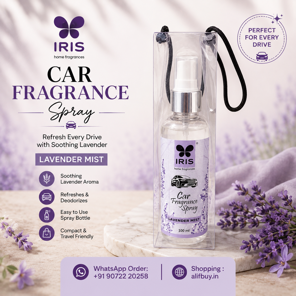 IRIS Car Fragrance Spray