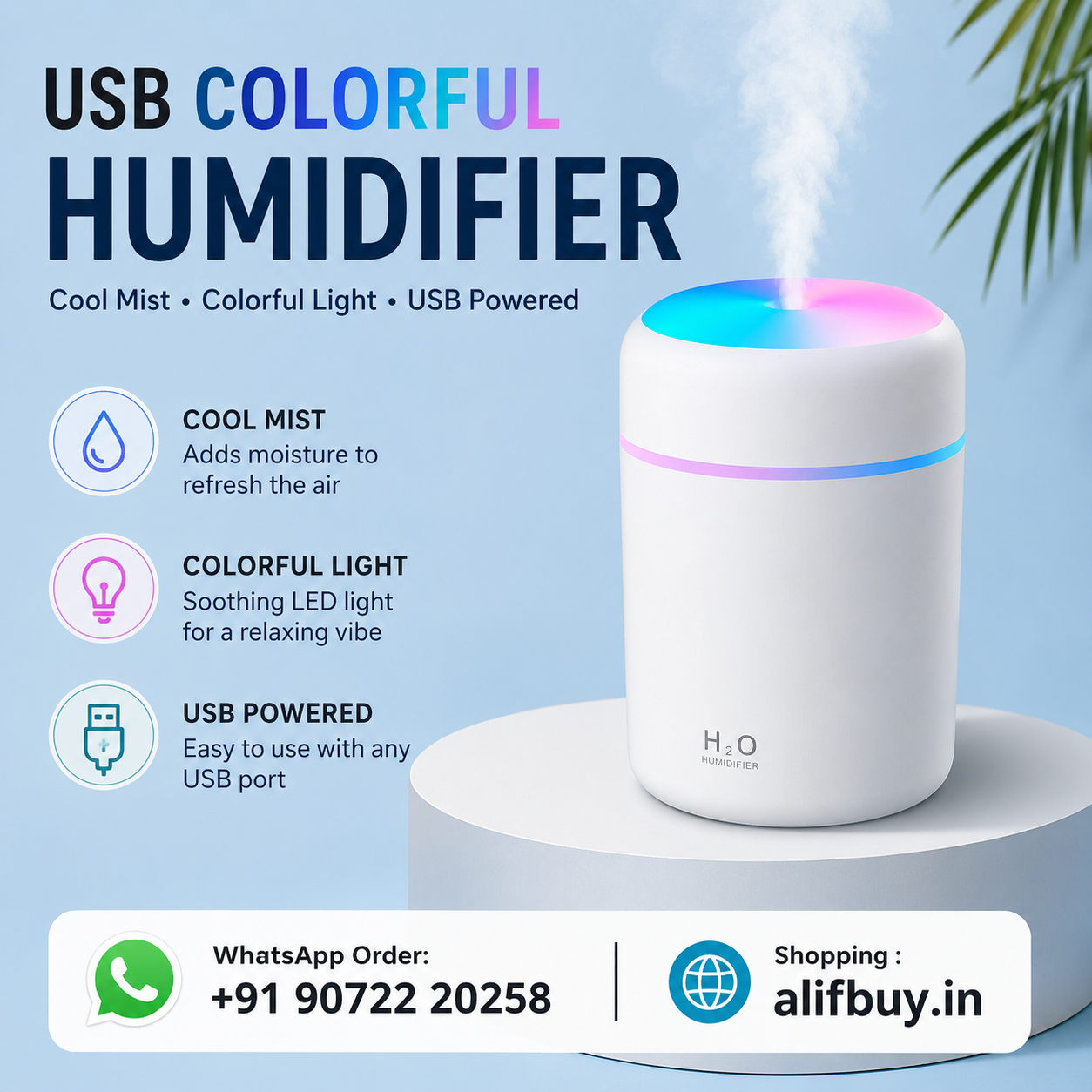 USB Colourful Humidifier