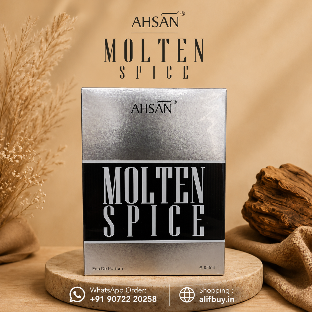 Ahsan Molten Spice Eau De Parfum – 100mle