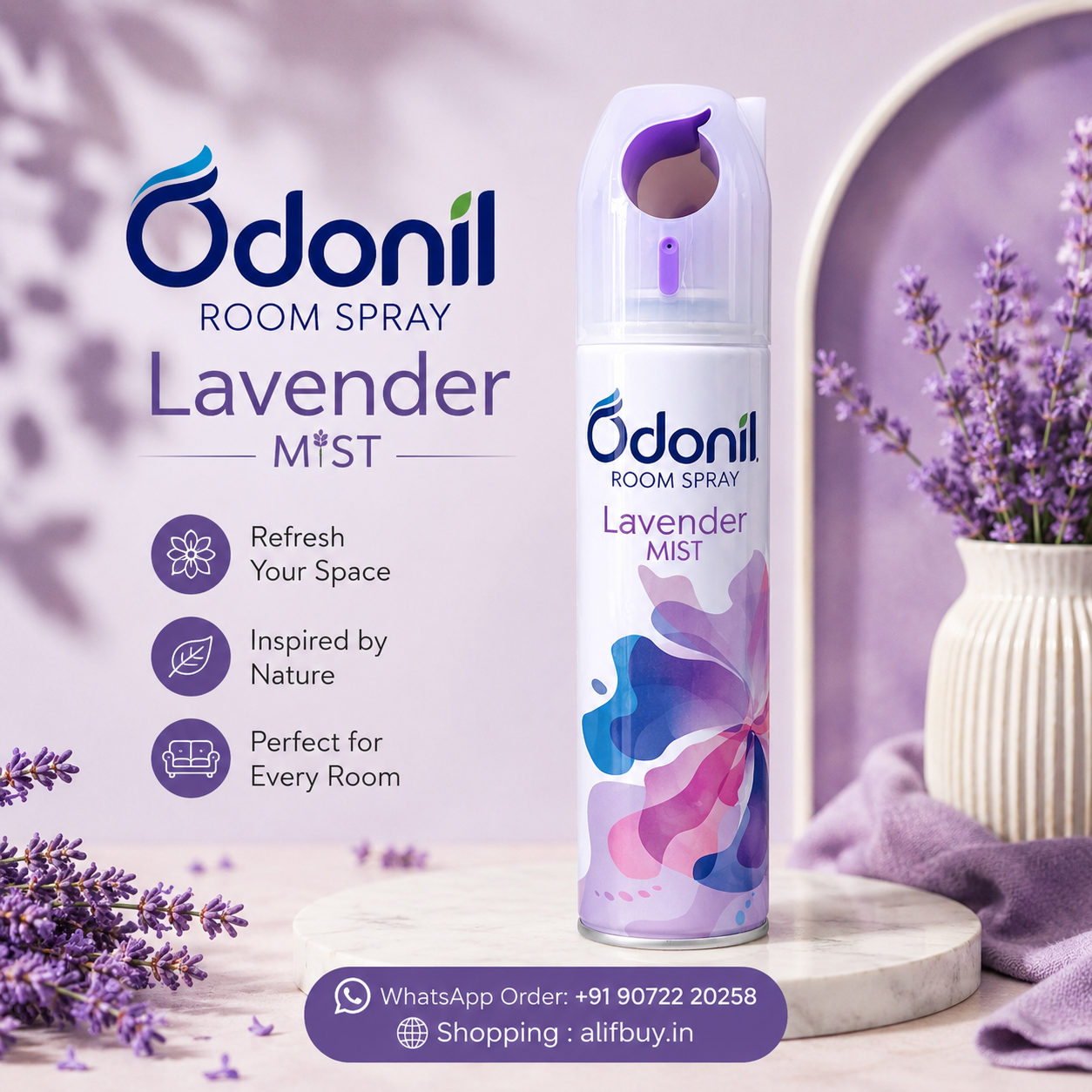 Odonil Room Spray Lavender Mist 220 ml