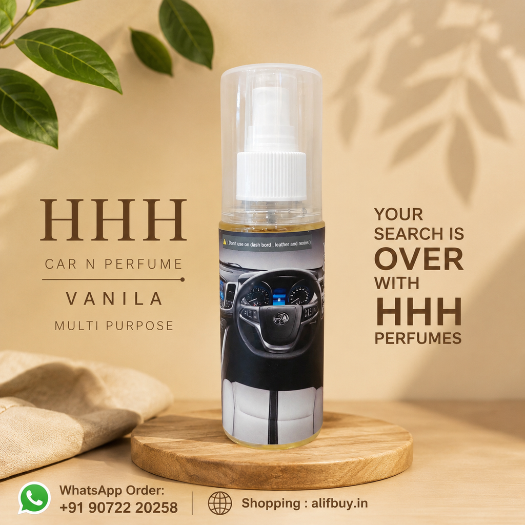 HHH Car Perfume Vanilla Multi purpose 100 ml